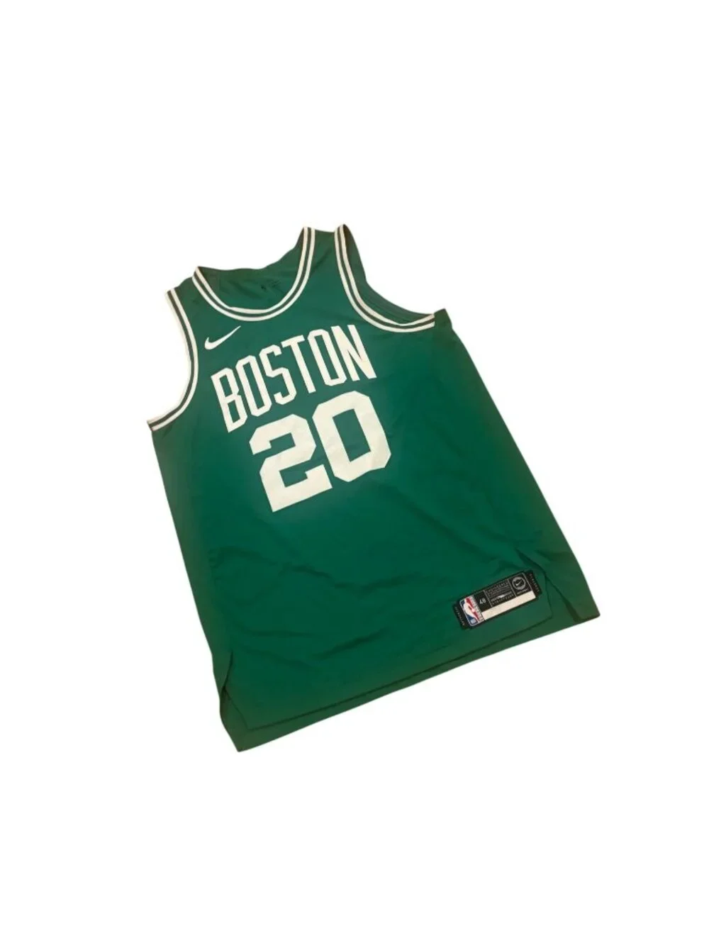 Rare Nike Vaporknit Boston Celtics Jack's Abby Brewery Promo NBA Jersey 48